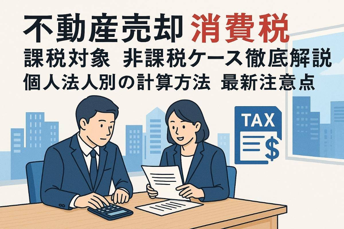 不動産売却の消費税について課税対象と非課税ケース徹底解説｜個人法人別の計算方法と最新注意点 | コラム | 世田谷区で不動産売却・買取なら ...