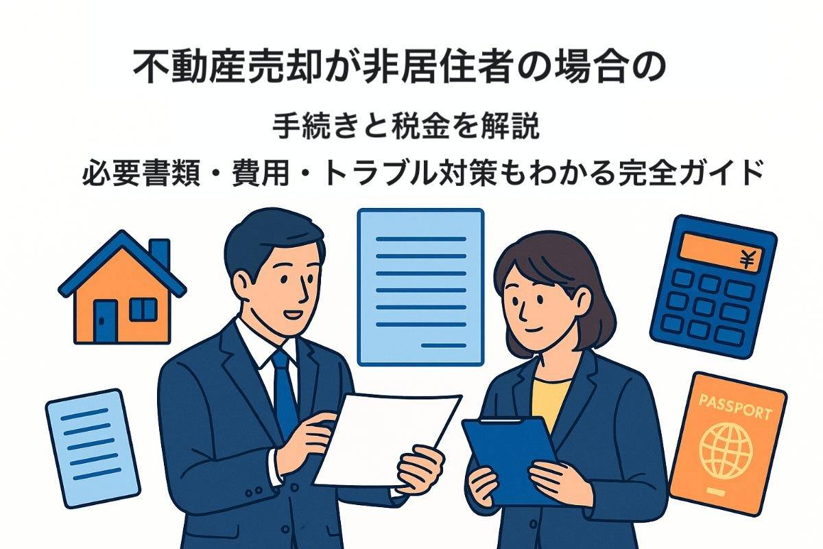 不動産売却が非居住者の場合の手続きと税金を解説｜必要書類・費用・トラブル対策もわかる完全ガイド | コラム | 世田谷区で不動産売却・買取なら ...