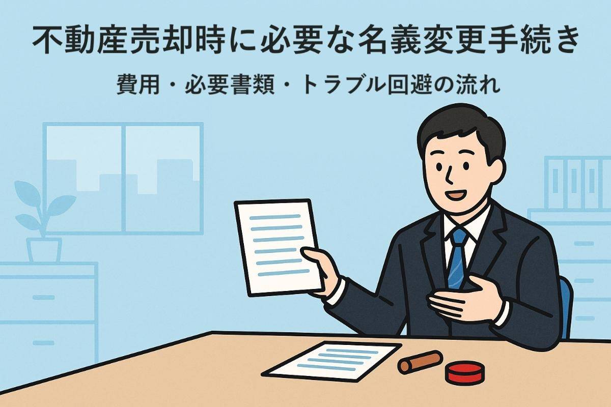 不動産売却時に必要な名義変更手続きのやり方を解説｜費用・必要書類・トラブル回避の流れ | コラム | 世田谷区で不動産売却・買取なら株式会社リエイト