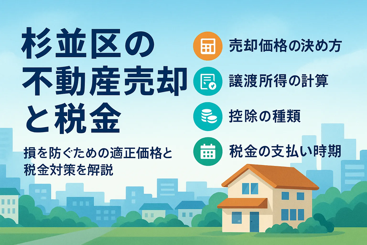 東京都杉並区周辺の不動産売却で損しないための基礎知識