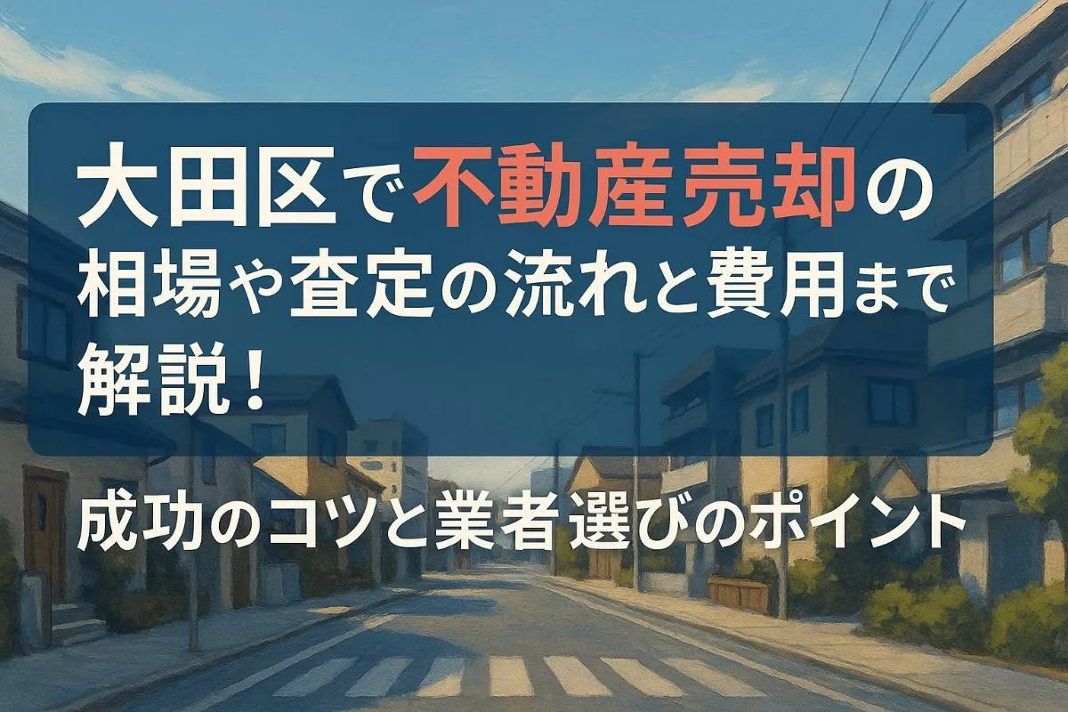 大田区での不動産売却の相場や査定の流れと費用まで解説！成功のコツと業者選びのポイント