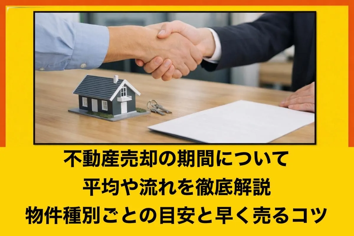 不動産売却の期間について平均や流れを徹底解説｜物件種別ごとの目安と早く売るコツ
